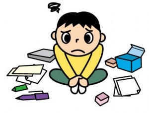 片付けられない人